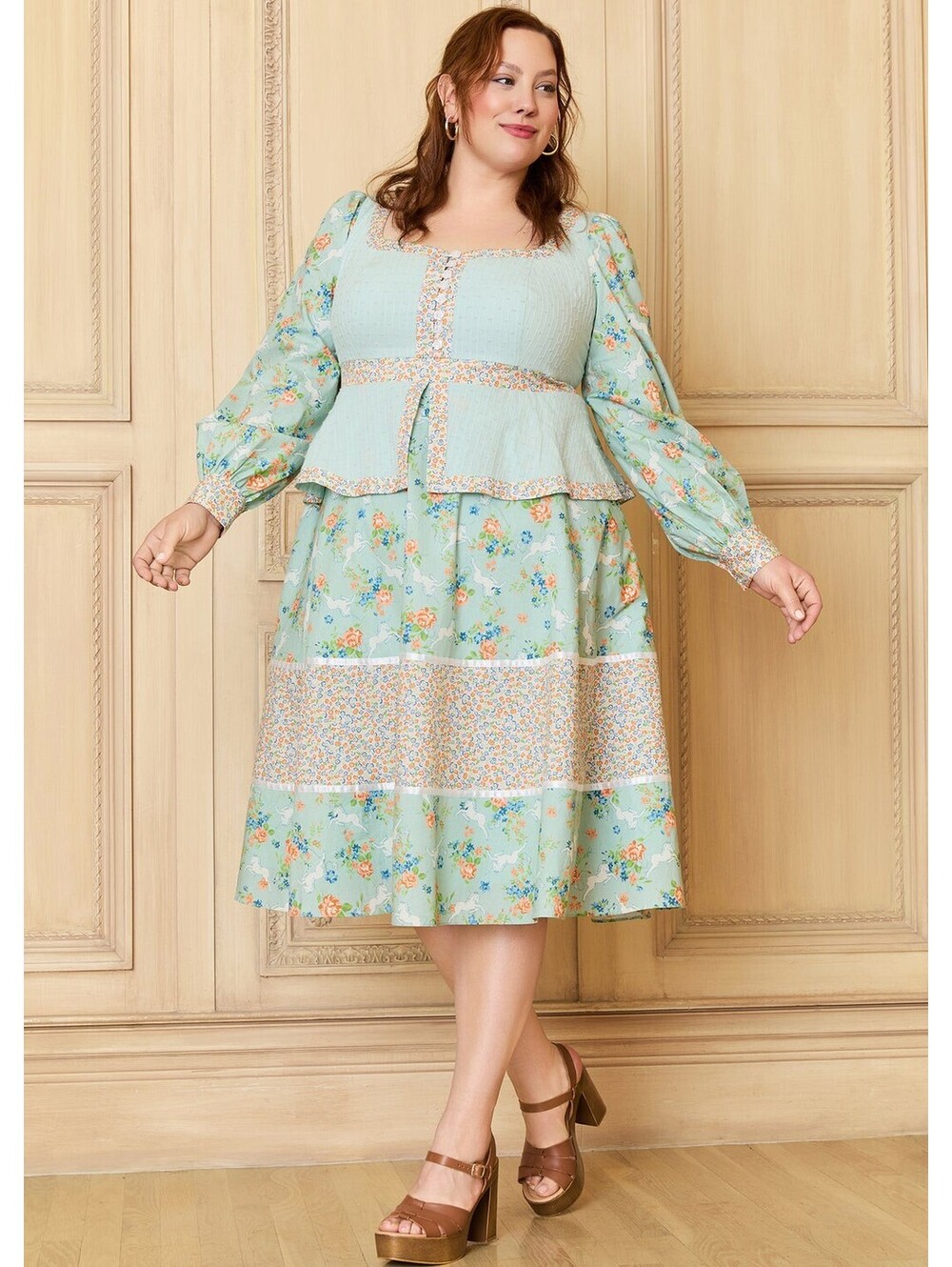 NWT GUNNE SAX for ModCloth Lilly Corselette Midi Dress 2XL